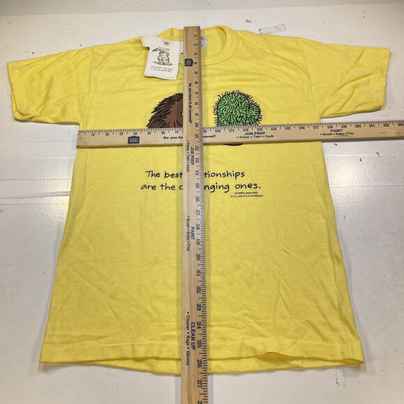 VINTAGE NEW WITH TAGS SHOEBOX GREETINGS T SHIRT M Hedgehog Cactus Relationships - Picture 4 of 4